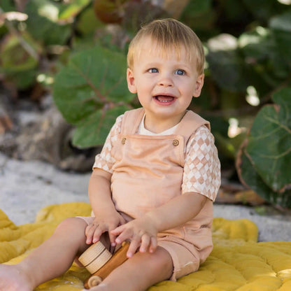 Diamond Tile Baby Boy Romper & Bodysuit Set