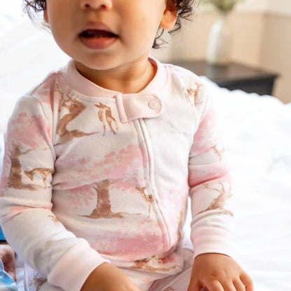 Cherry Blossom Tree Organic Cotton Two-Piece Pajamas