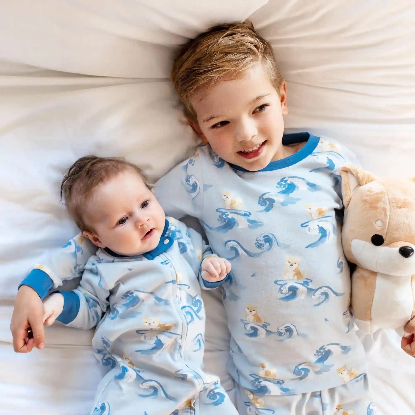 Surfer Pups Organic Cotton Two-Piece Pajamas