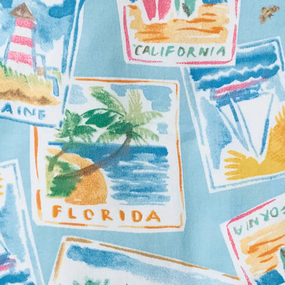 Vacation Postcards Organic Cotton Sleep & Play