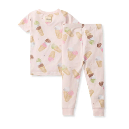 Ice Cream Cone Honeysoft™ Lyocell Two-Piece Pajamas