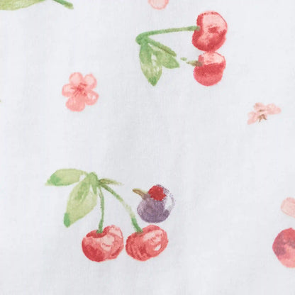 Cherries & Blossoms Organic Cotton Two-Piece Pajamas