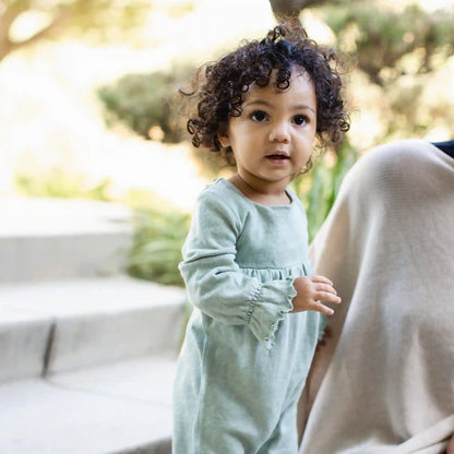 Chunky Slub Baby Girl Jumpsuit
