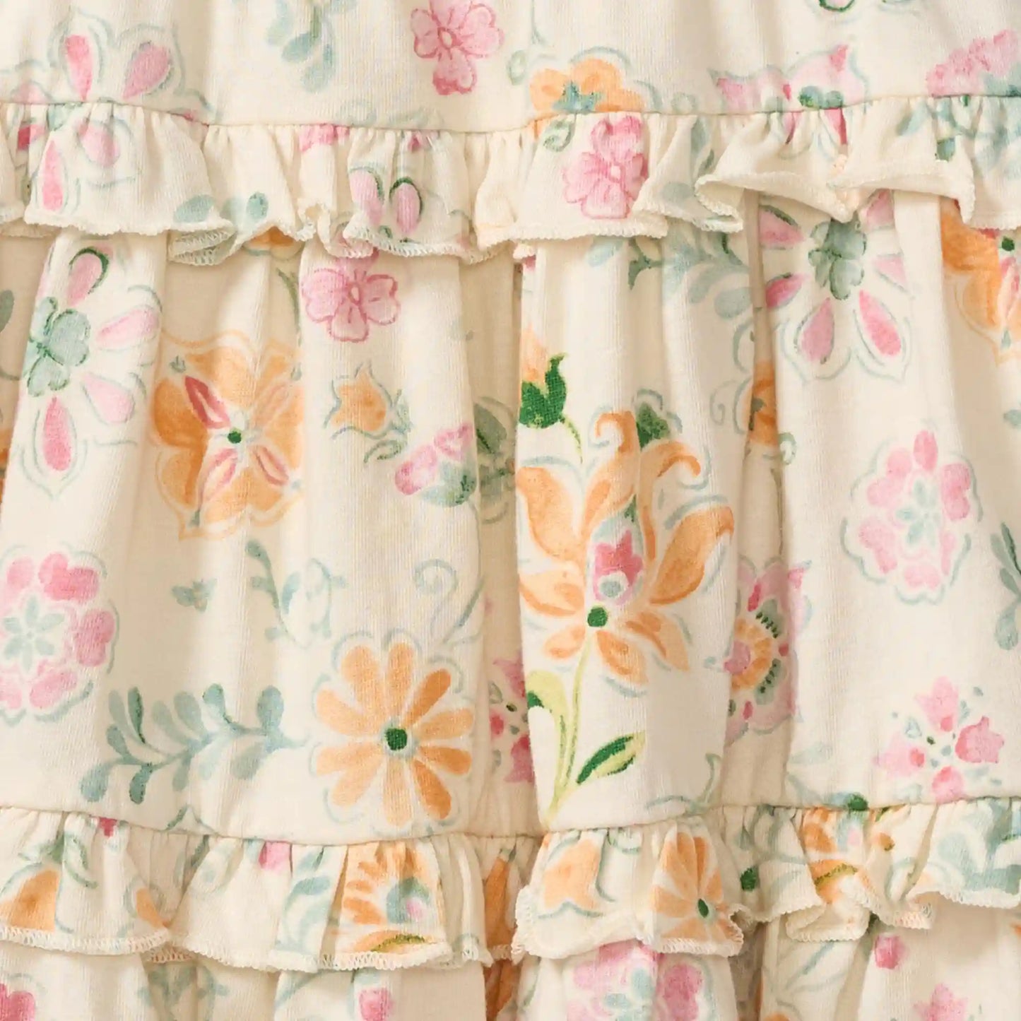 Mediterranean Floral Organic Dress