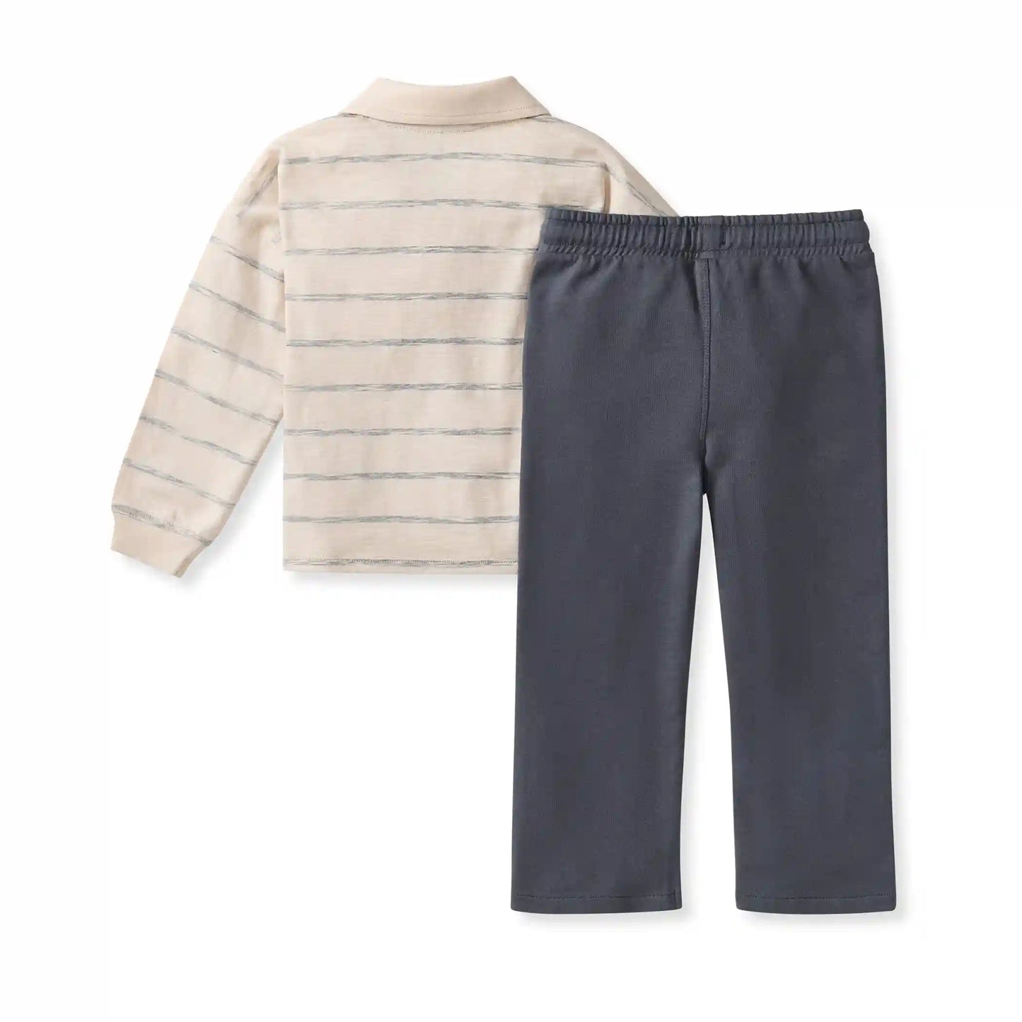 Organic Cotton Polo Tee & Pants Set