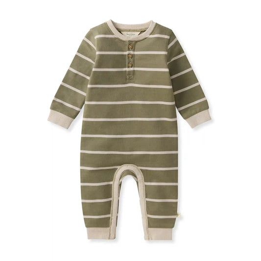 Henley Organic Baby Boy Jumpsuit