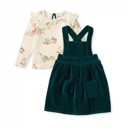 Winter Birds Dress Set