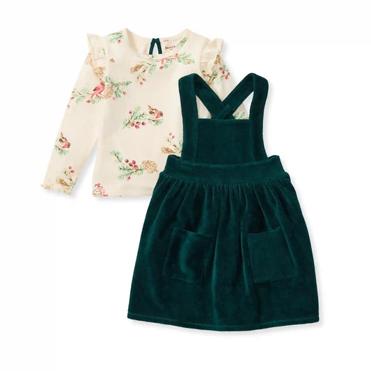 Winter Birds Dress Set