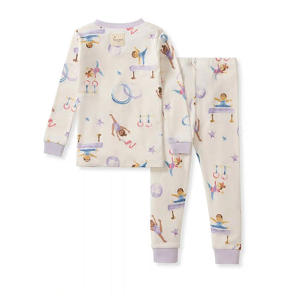 Little Gymnasts Organic Cotton Two-Piece Pajamas