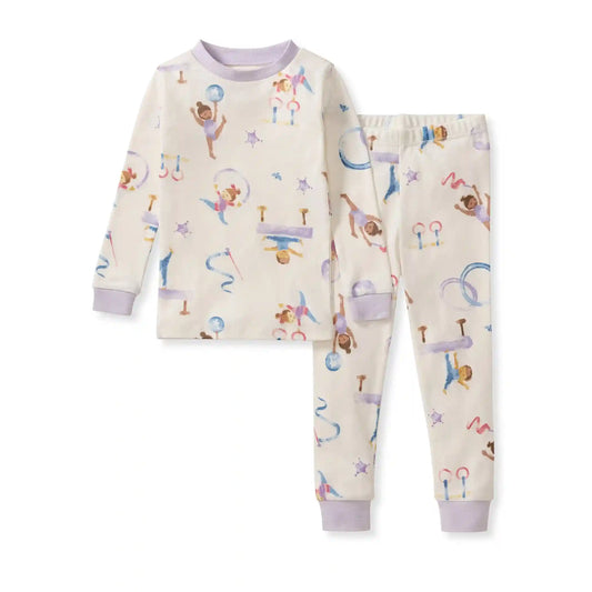 Little Gymnasts Organic Cotton Two-Piece Pajamas