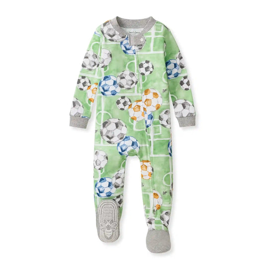 Soccer Field Organic Cotton Sleeper