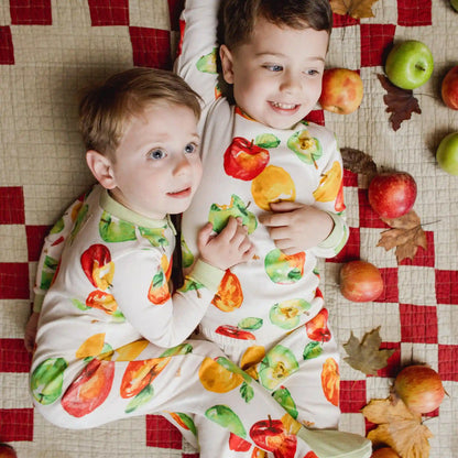 Apple Picking Organic Cotton Footed Sleeper