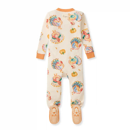 Turkey Day Organic Cotton Footed Sleeper