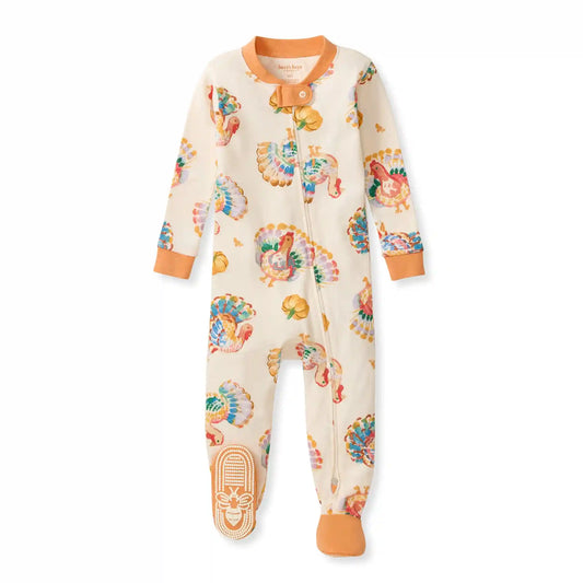 Turkey Day Organic Cotton Footed Sleeper