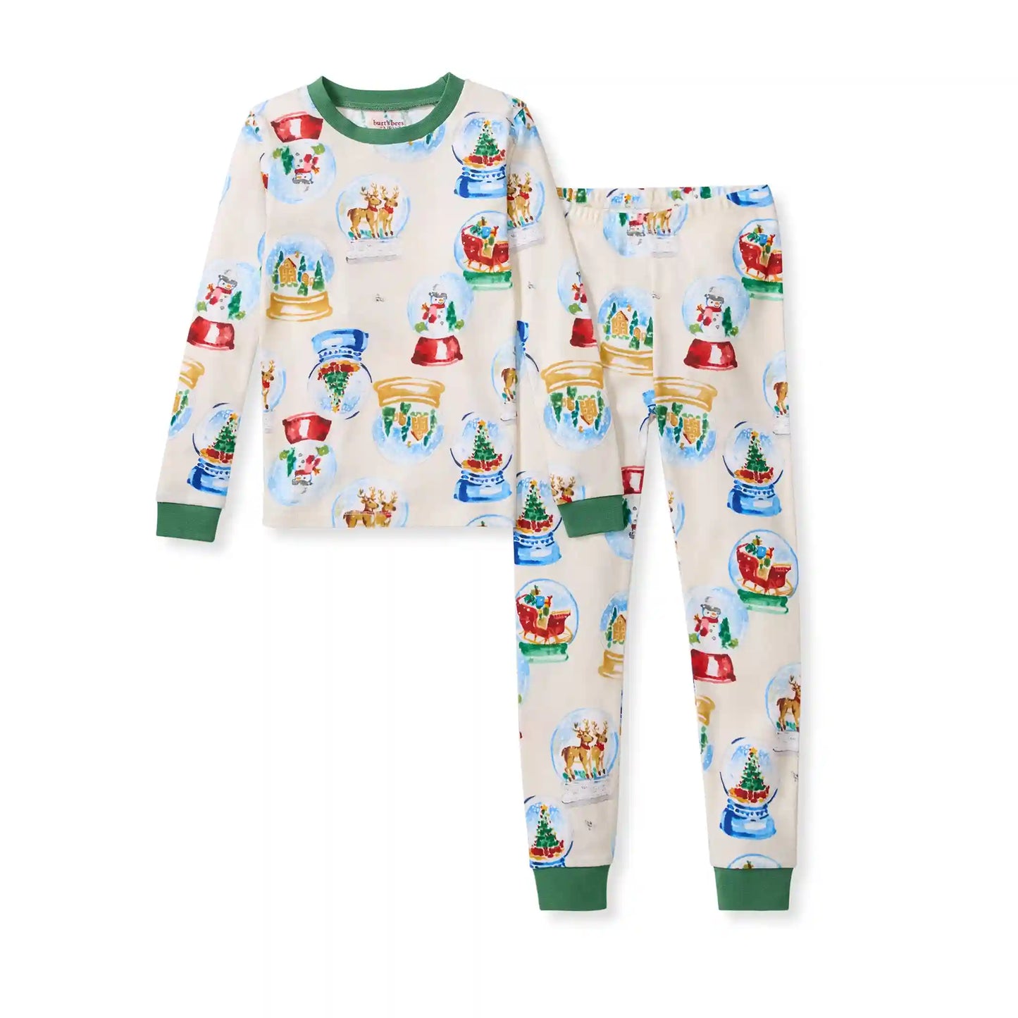 Snowglobes Organic Cotton Two-Piece Pajamas