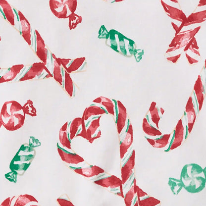 Candy Cane Love Organic Cotton Two-Piece Pajamas