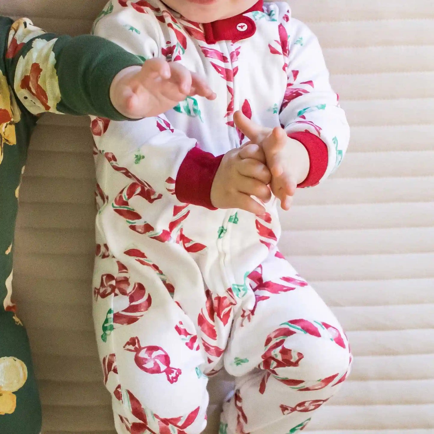 Candy Cane Love Organic Cotton Sleeper