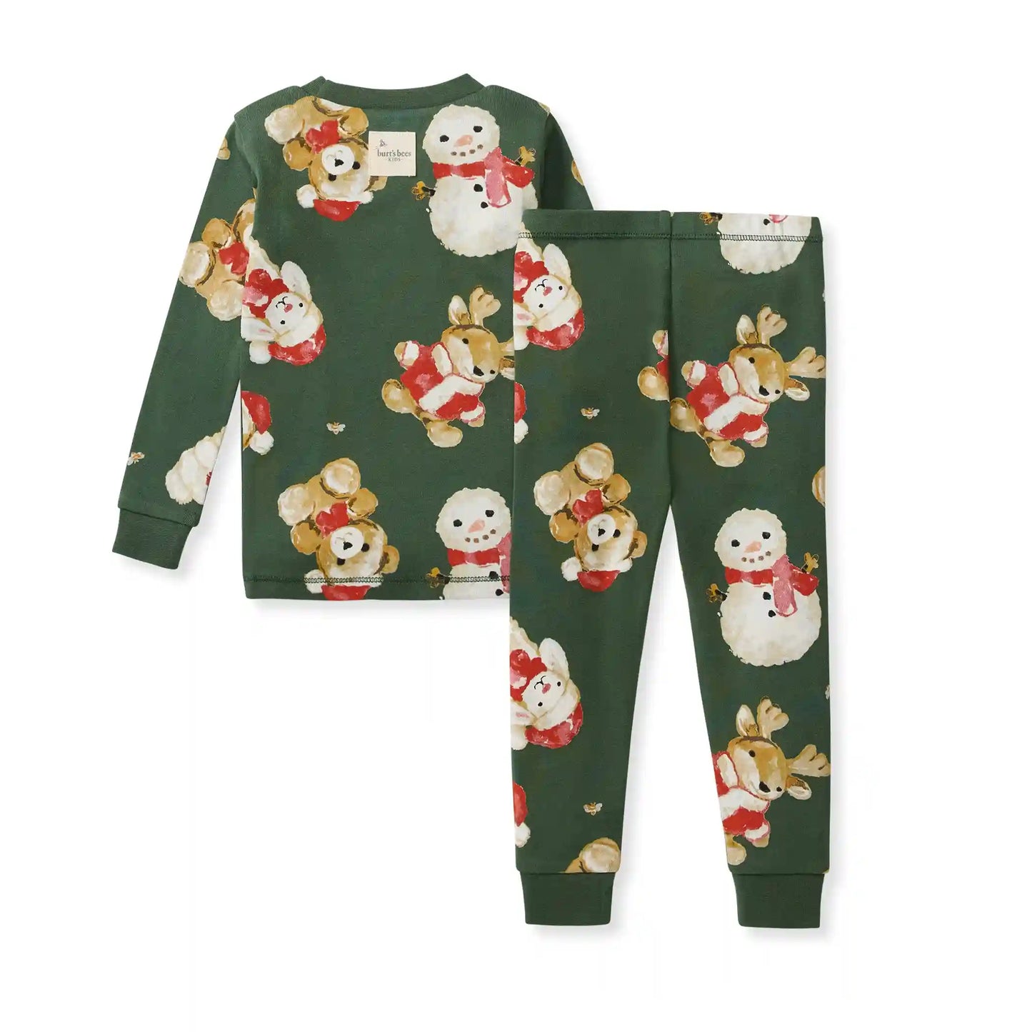 Cuddly Christmas Organic Cotton Two-Piece Pajamas