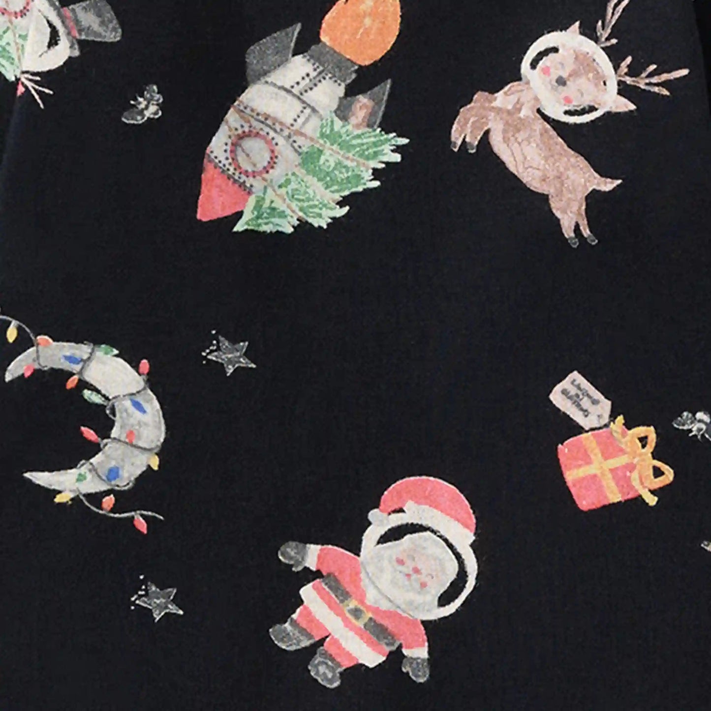 Christmas In The Cosmos Organic Cotton Two-Piece Pajamas