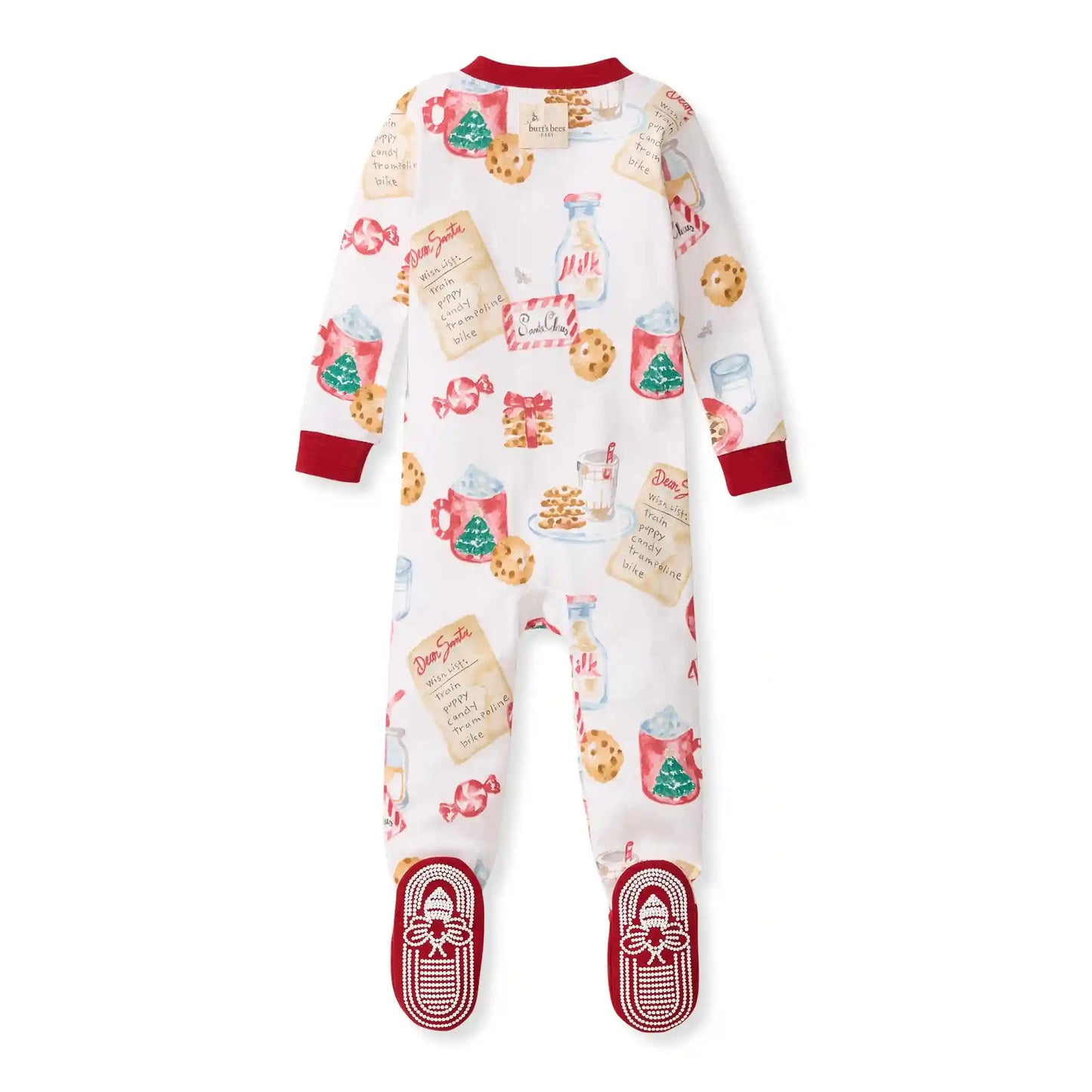 Cookies For Santa Family Matching Organic Cotton Sleeper Footed