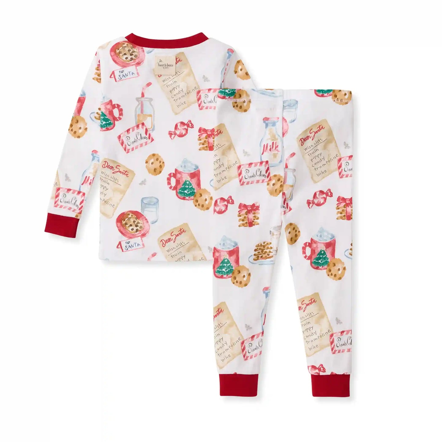 Cookies For Santa Family Matching Organic Cotton Two-Piece Pajamas