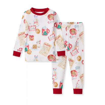 Cookies For Santa Family Matching Organic Cotton Two-Piece Pajamas