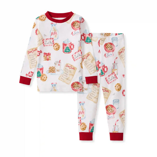 Cookies For Santa Family Matching Organic Cotton Two-Piece Pajamas