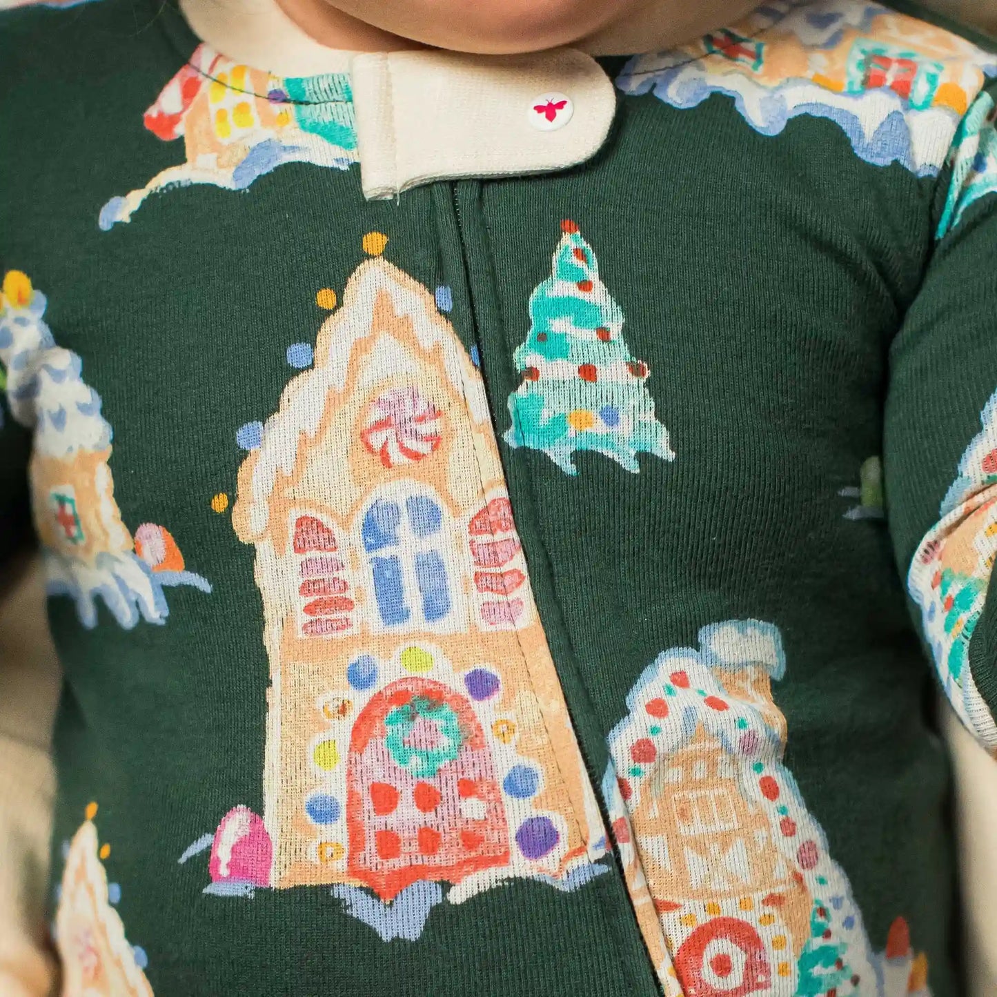 Gingerbread Houses Family Matching Organic Cotton Men's PJ Set