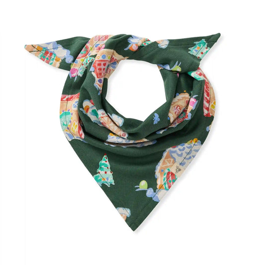 Gingerbread Houses Family Matching Pet Bandana