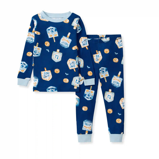 Dreidel Family Matching Organic Cotton Two-Piece Pajamas