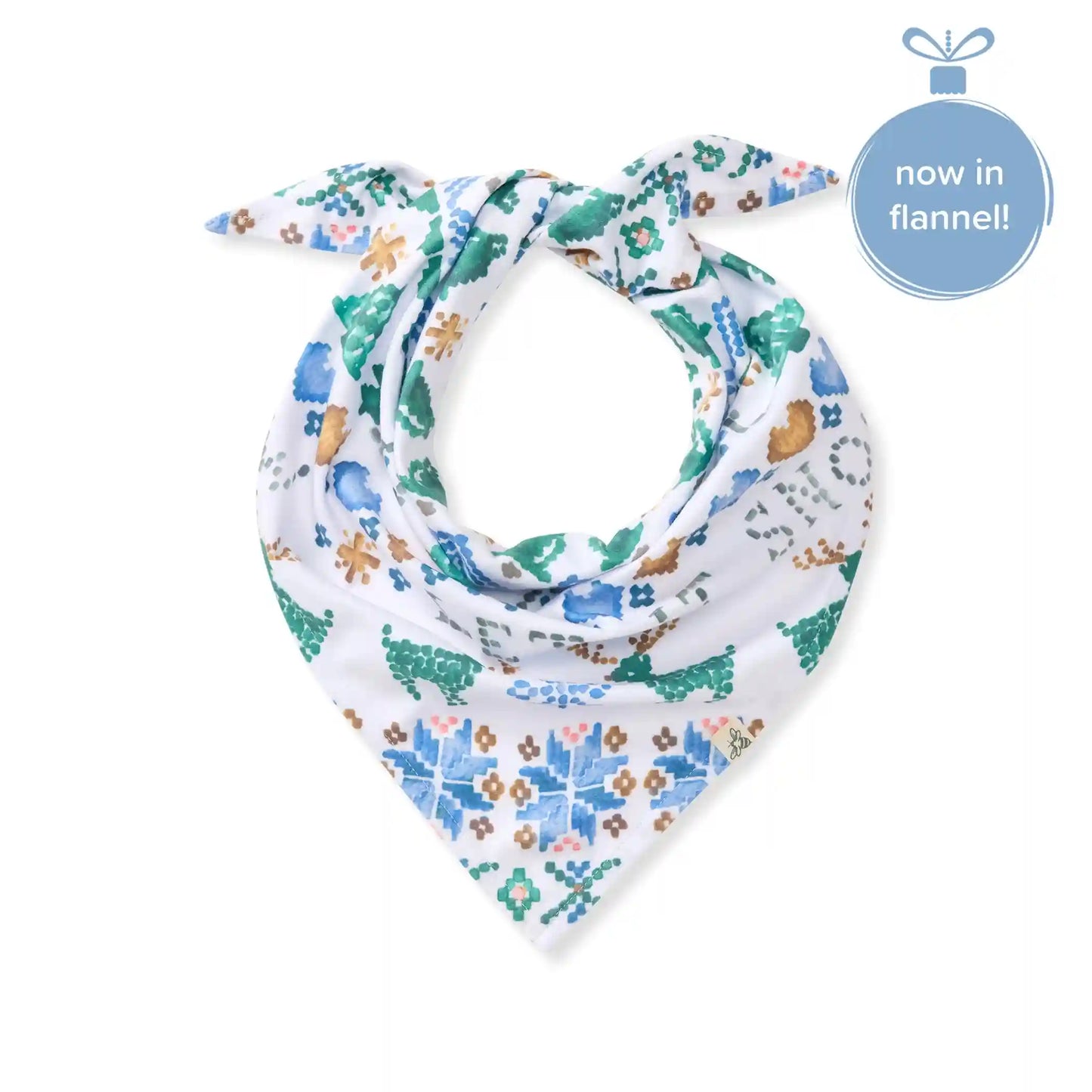 Let It Snow Flannel Family Matching Pet Bandana