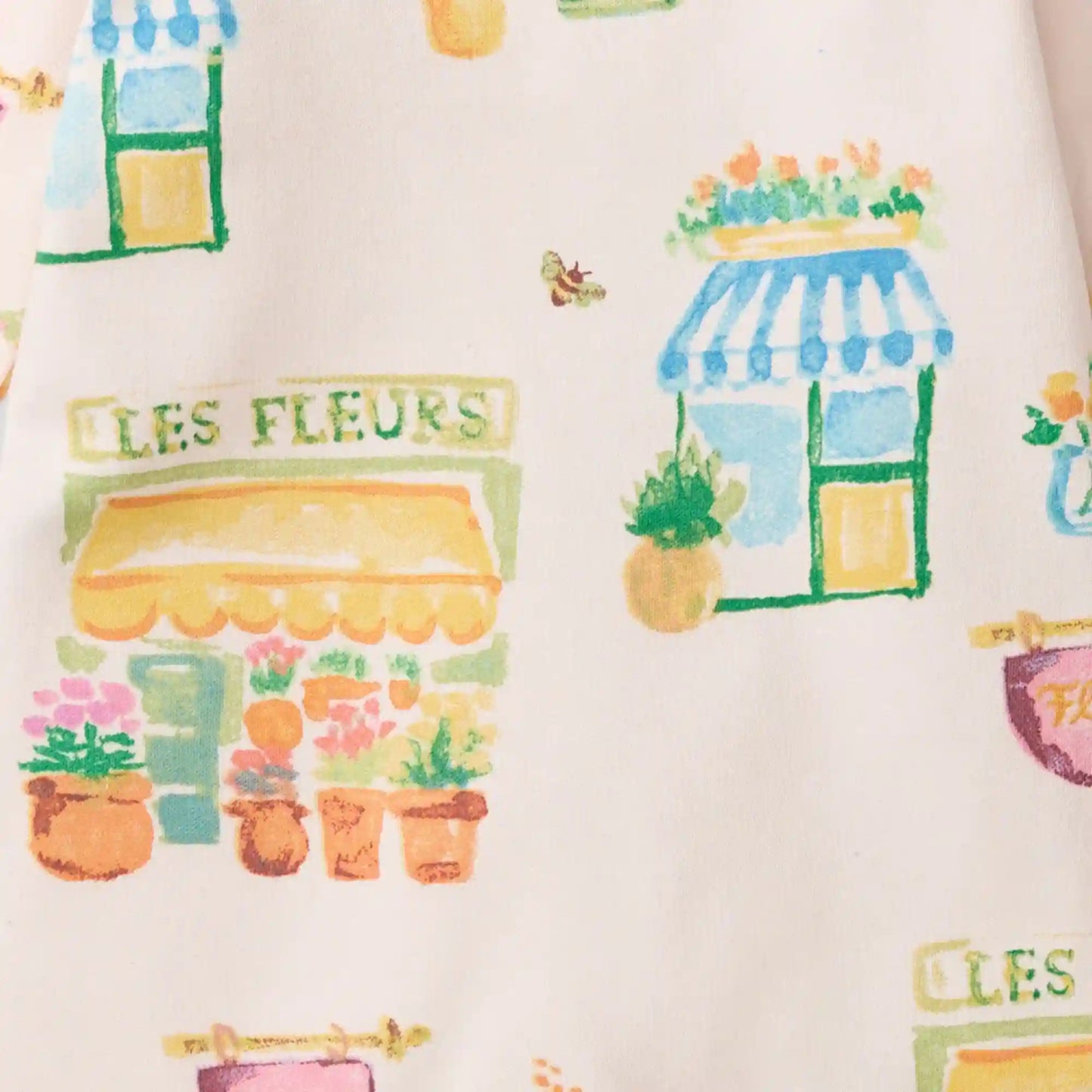 Les Fleurs Organic Cotton Two-Piece Pajamas