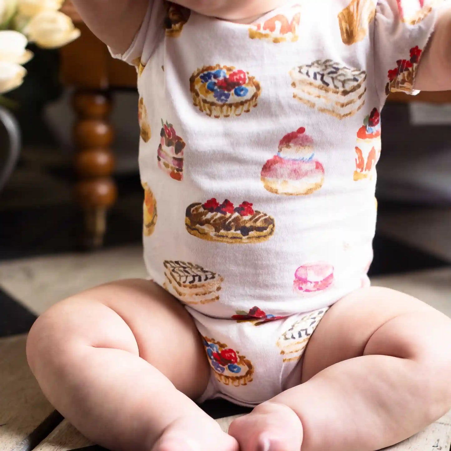 3-Pack Pastry Shop & Pretty Princess Baby Girl Bodysuits