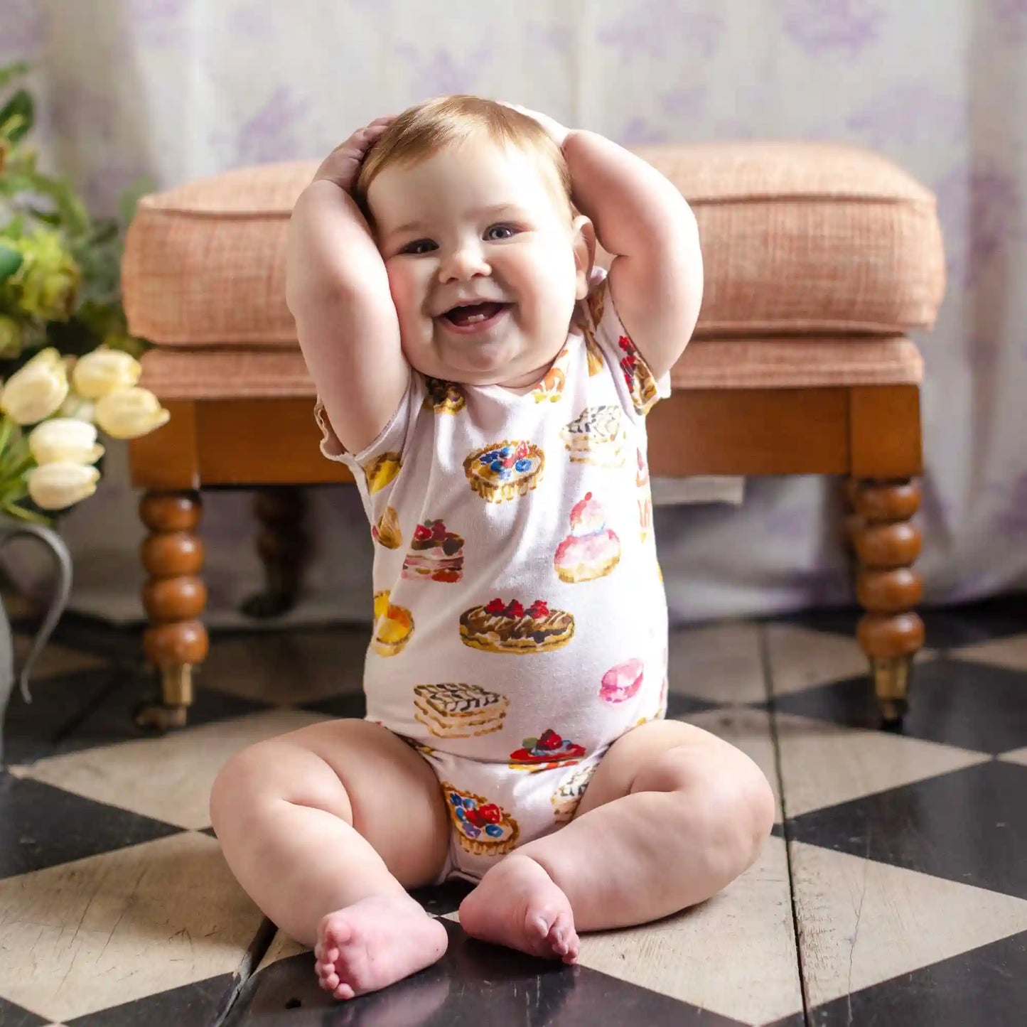 3-Pack Pastry Shop & Pretty Princess Baby Girl Bodysuits