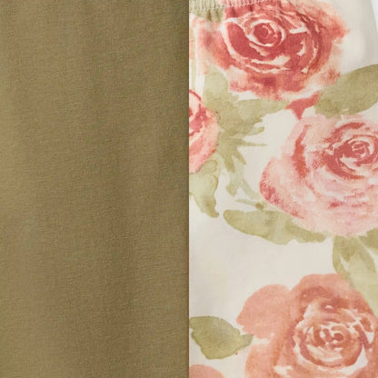 Autumn Rose Organic Girl Leggings 2 Pack