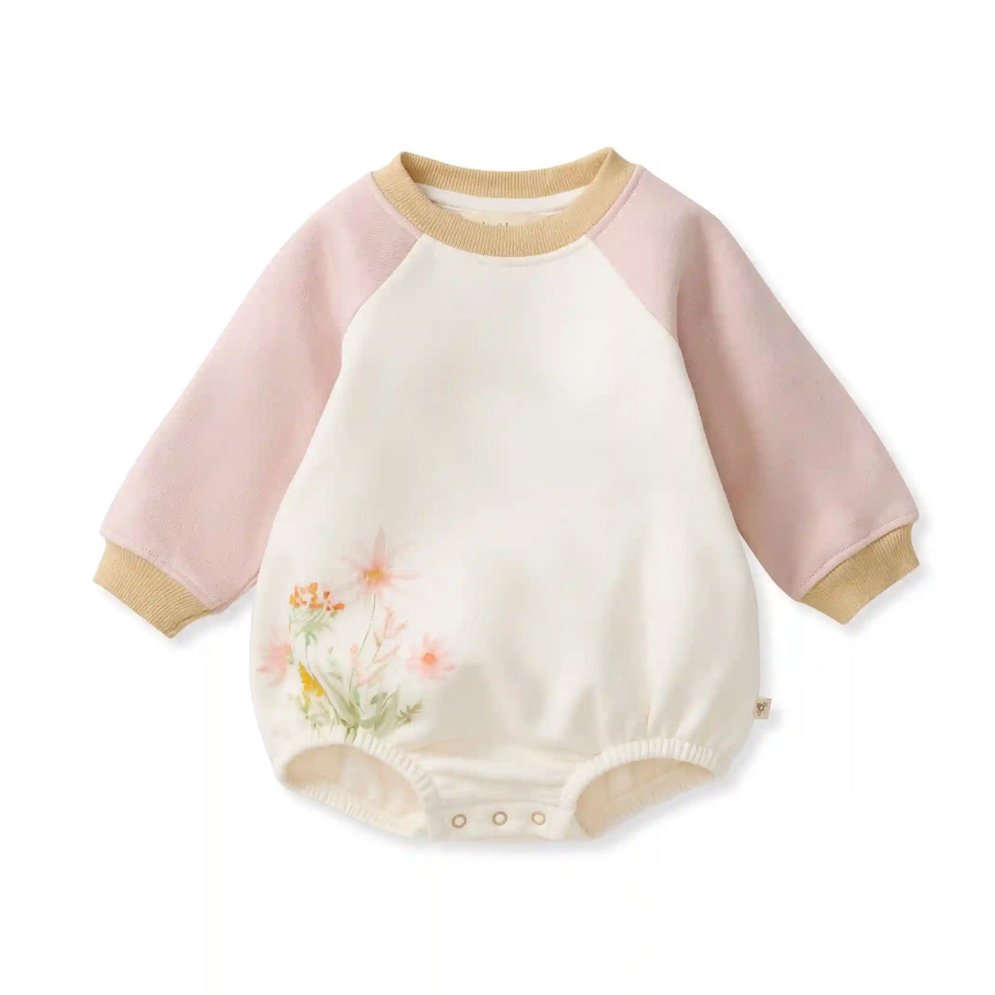 Wild Floral Sweatshirt Bodysuit