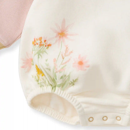 Wild Floral Sweatshirt Bodysuit