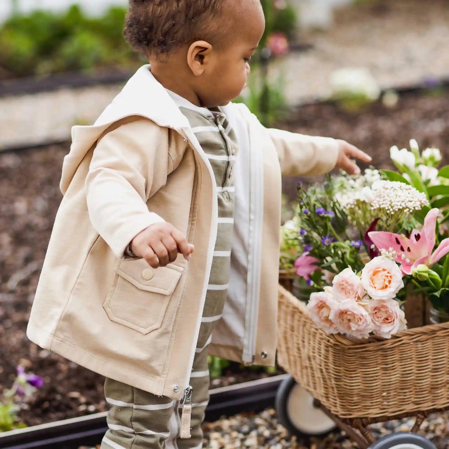 Organic Cotton Boy Utility Jacket