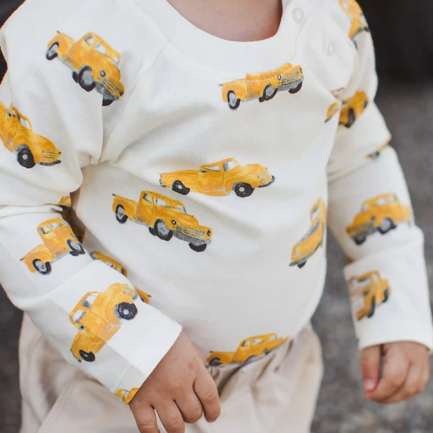 Burt's Truck Baby Boy Bodysuits 2 Pack