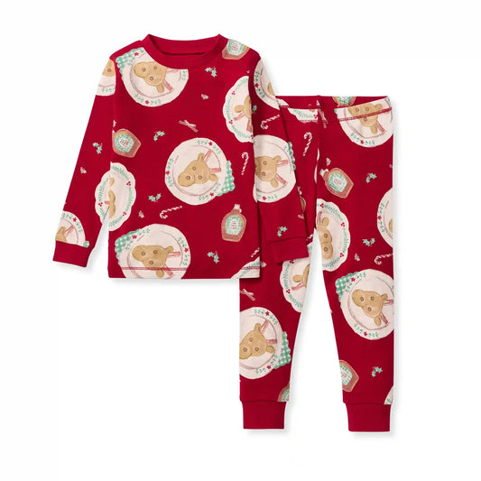 Christmas Breakfast Family Matching Organic Cotton Two-Piece Pajamas