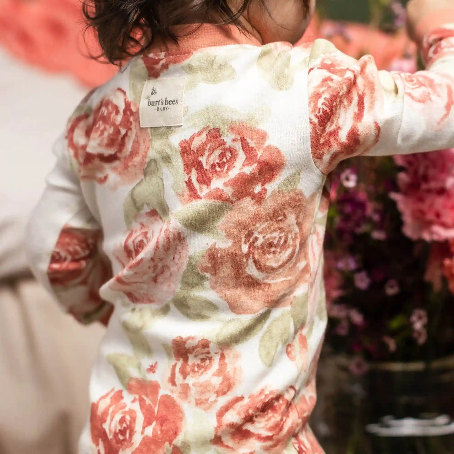 Autumn Rose Garden Organic Cotton Two-Piece Pajamas