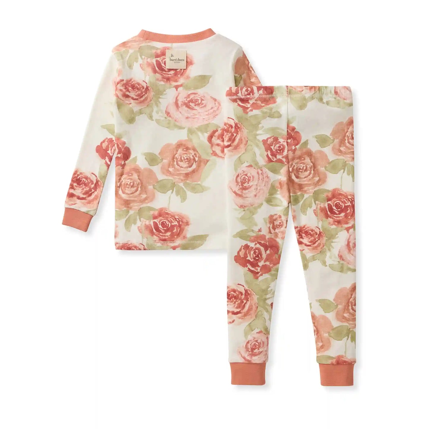 Autumn Rose Garden Organic Cotton Two-Piece Pajamas