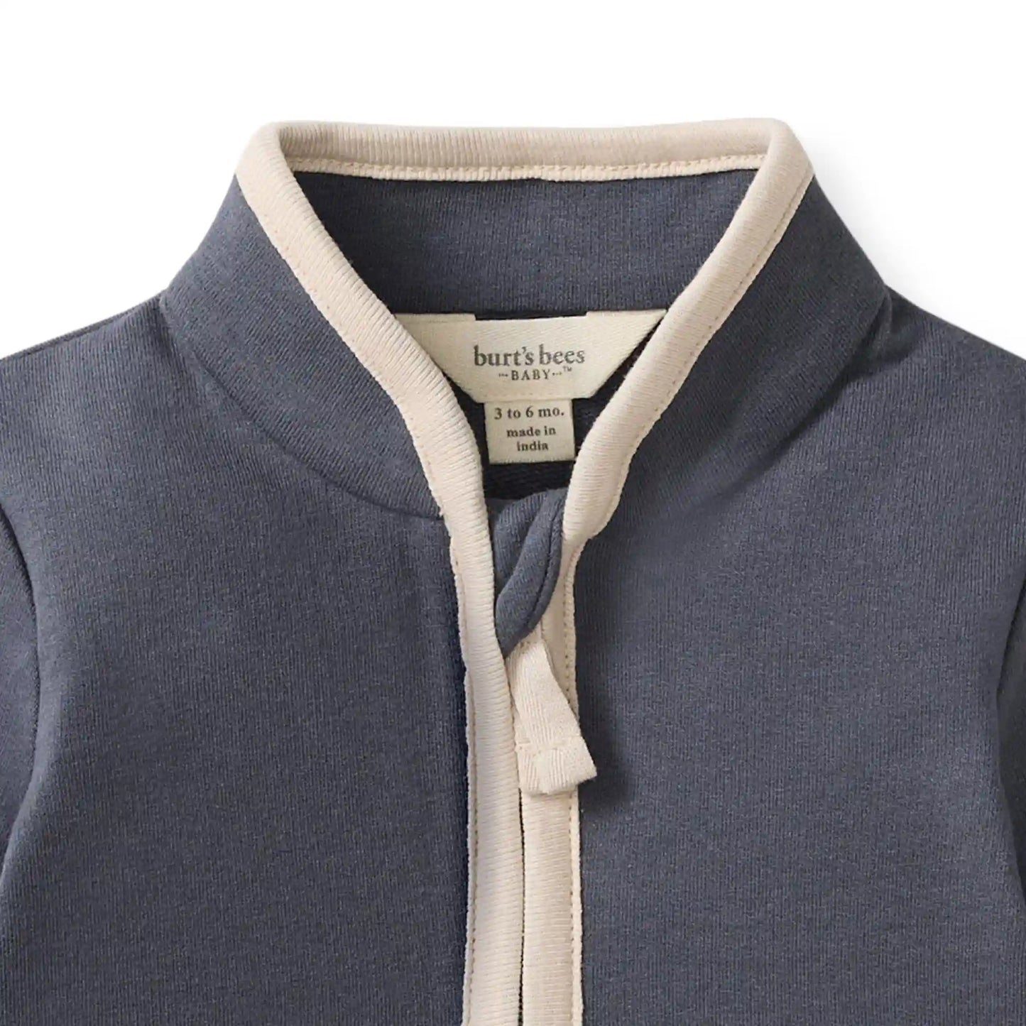 Quarter-Zip Baby Jumpsuit