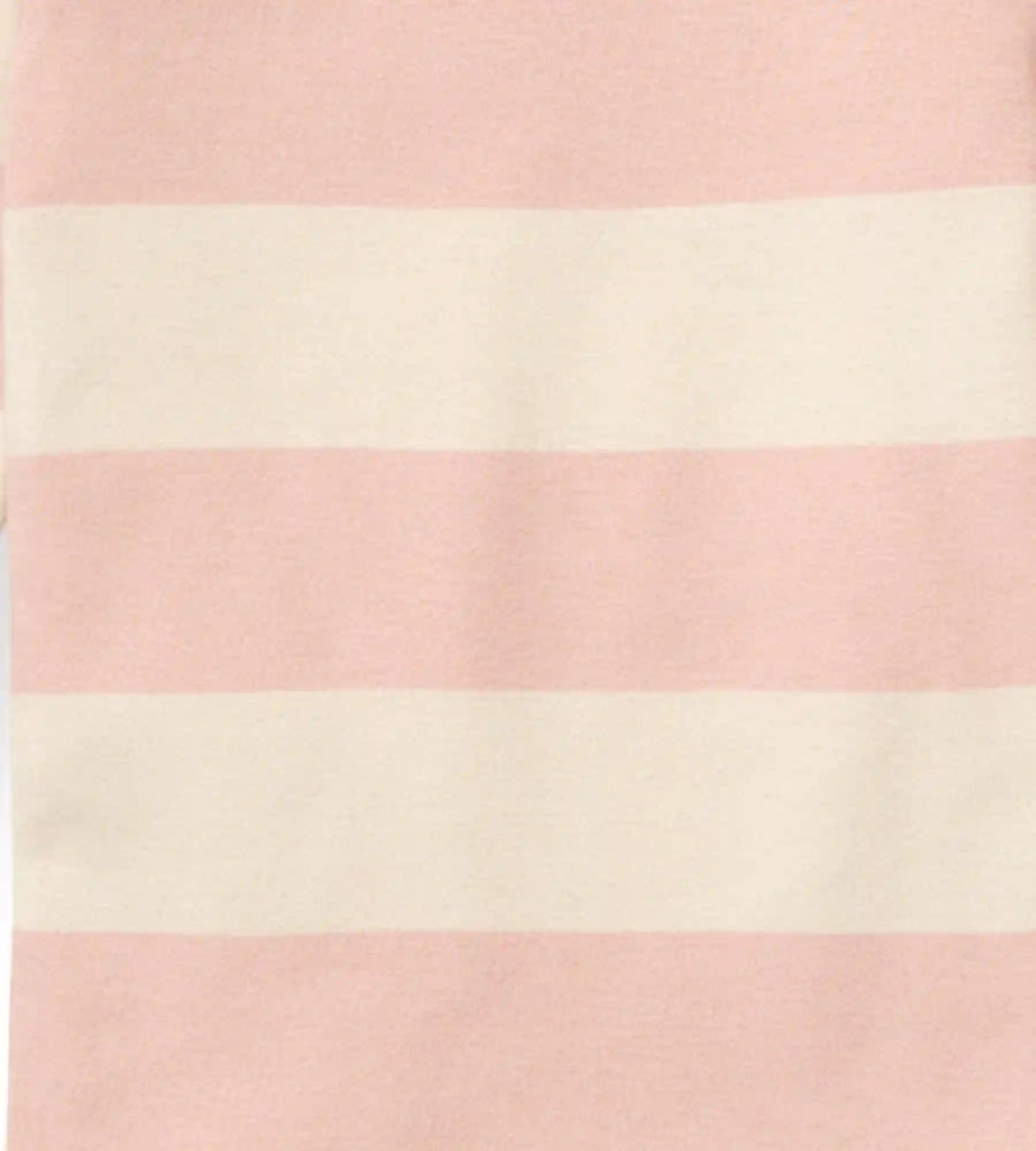 Rugby Stripe Organic Cotton Two-Piece Pajamas - Pink Sand