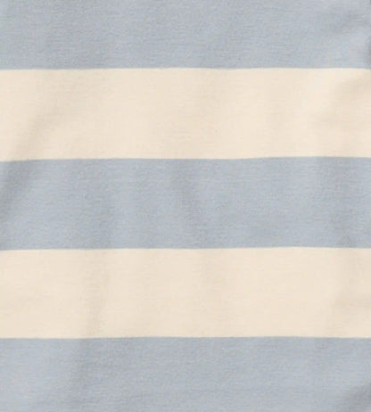 Rugby Stripe Organic Cotton Sleep & Play - Quarry