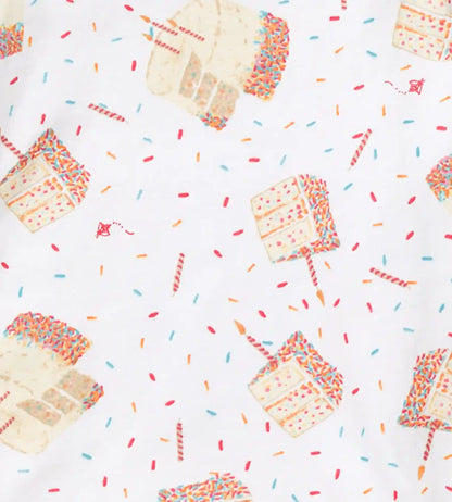 Birthday Cake Organic Two-Piece Long Sleeve Pajamas