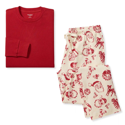 Nostalgic Christmas Family Matching Organic Cotton Men's PJ Set