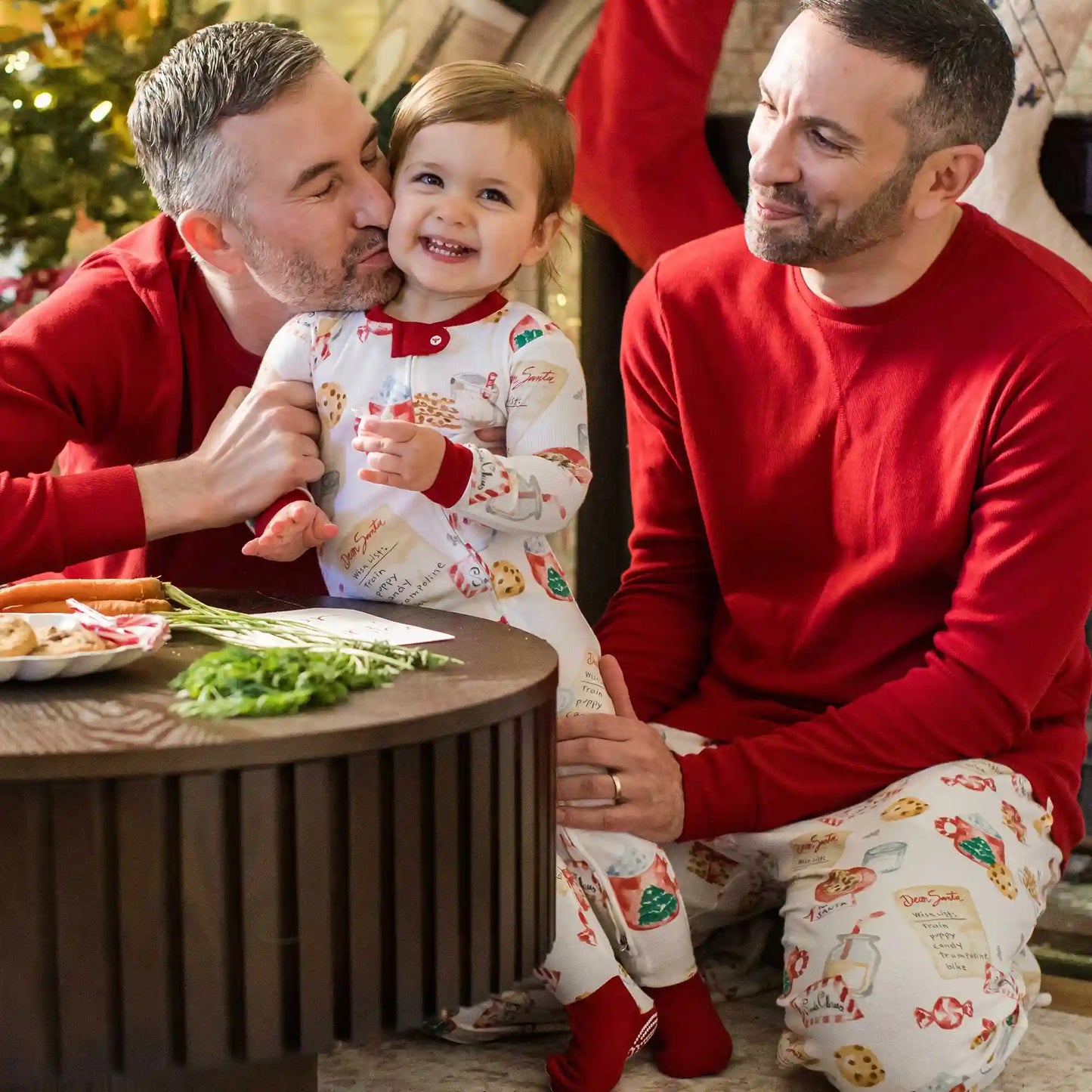 Cookies For Santa Family Matching Organic Cotton Two-Piece Pajamas