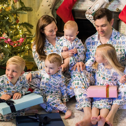 Let It Snow Flannel Family Matching Kids Nightgown
