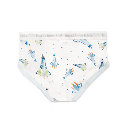 Planets & Space Shuttles Organic Cotton Toddler Boy Underwear 5 Pack